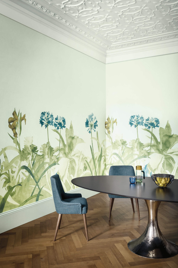 Buy Aloe Walk Glass Wallpaper | Paint & Paper Library